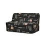 Voir la diapositive 3 : GRUHIER Banquette BZ - Tissu Noir - L143 x P97 x H89 cm - Joe