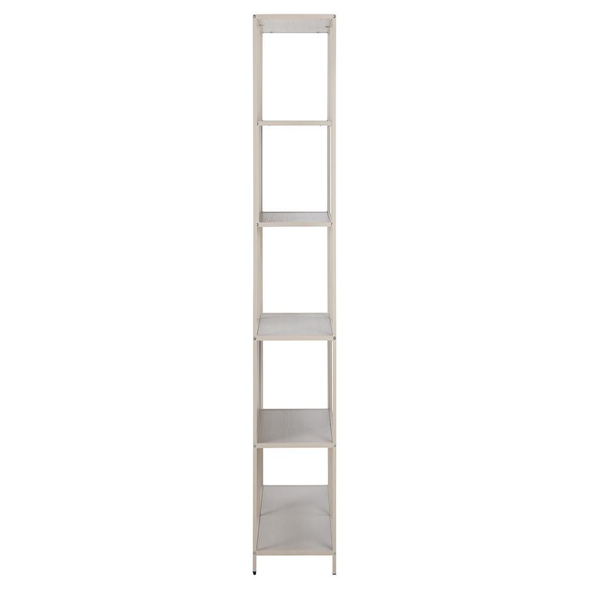 Voir la diapositive 4 : LISA DESIGN Anthea - étagère filaire métal avec plaquage en effet bois blanchi - 77 cm - gris