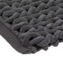 Voir la diapositive 2 : FIVE Tapis de Salle de Bain  Tissé Épais  50x120cm Gris Foncé