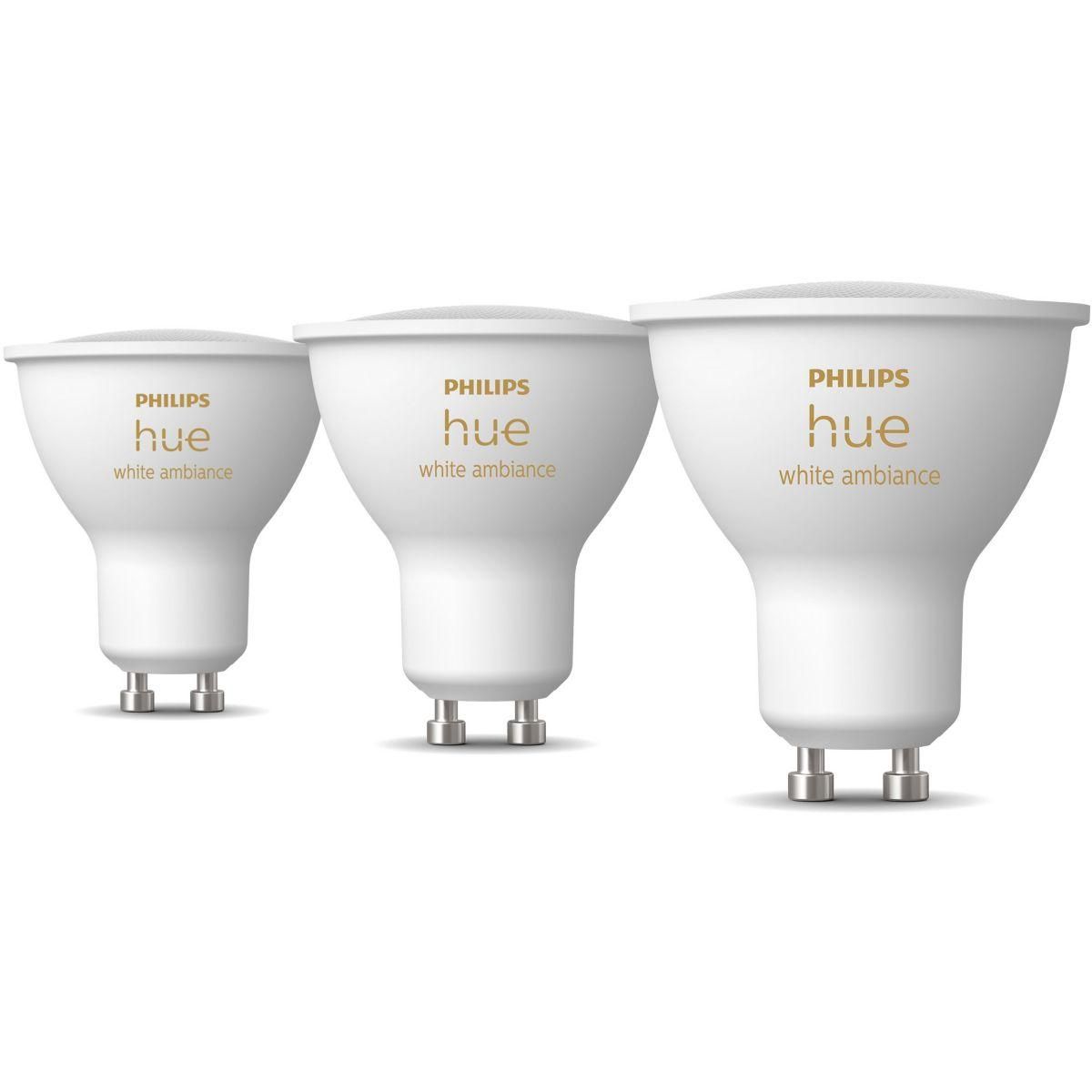 Philips Pack Pack de 3 ampoules 5W GU10 White