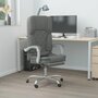 Voir la diapositive 1 : VIDAXL Fauteuil de massage inclinable de bureau Gris fonce Tissu