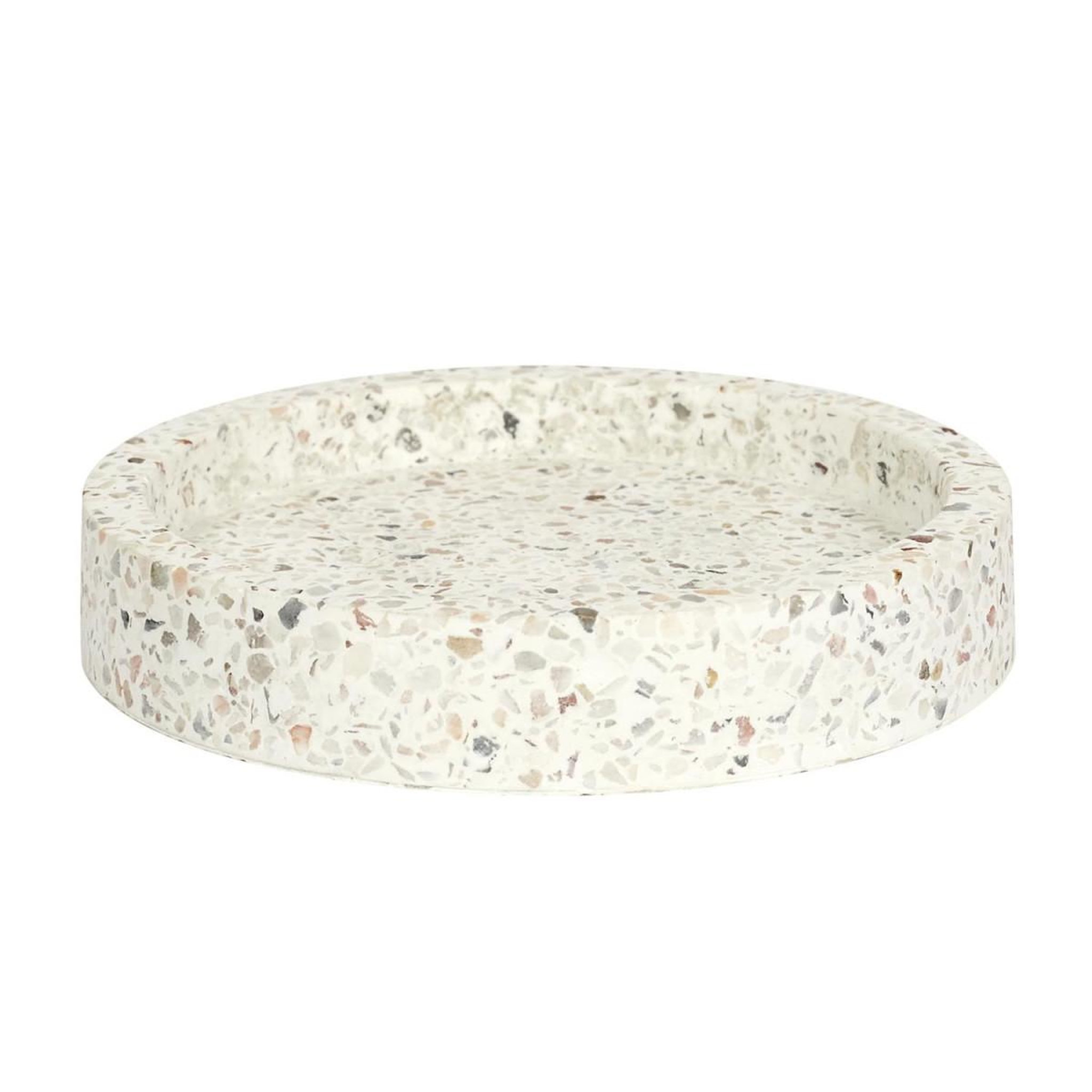 The Home Deco Factory Vide-Poche en Ciment  Terrazzo  12m Blanc