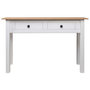 Voir la diapositive 2 : VIDAXL Table console Blanc 110x40x72 cm Pin solide Gamme Panama