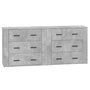 Voir la diapositive 2 : VIDAXL Buffets 2 pcs gris beton bois d'ingenierie