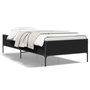 Voir la diapositive 2 : VIDAXL Cadre de lit sans matelas noir 90x190 cm