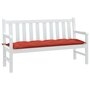 Voir la diapositive 1 : VIDAXL Coussin de banc de jardin rouge melange 150x50x7 cm tissu