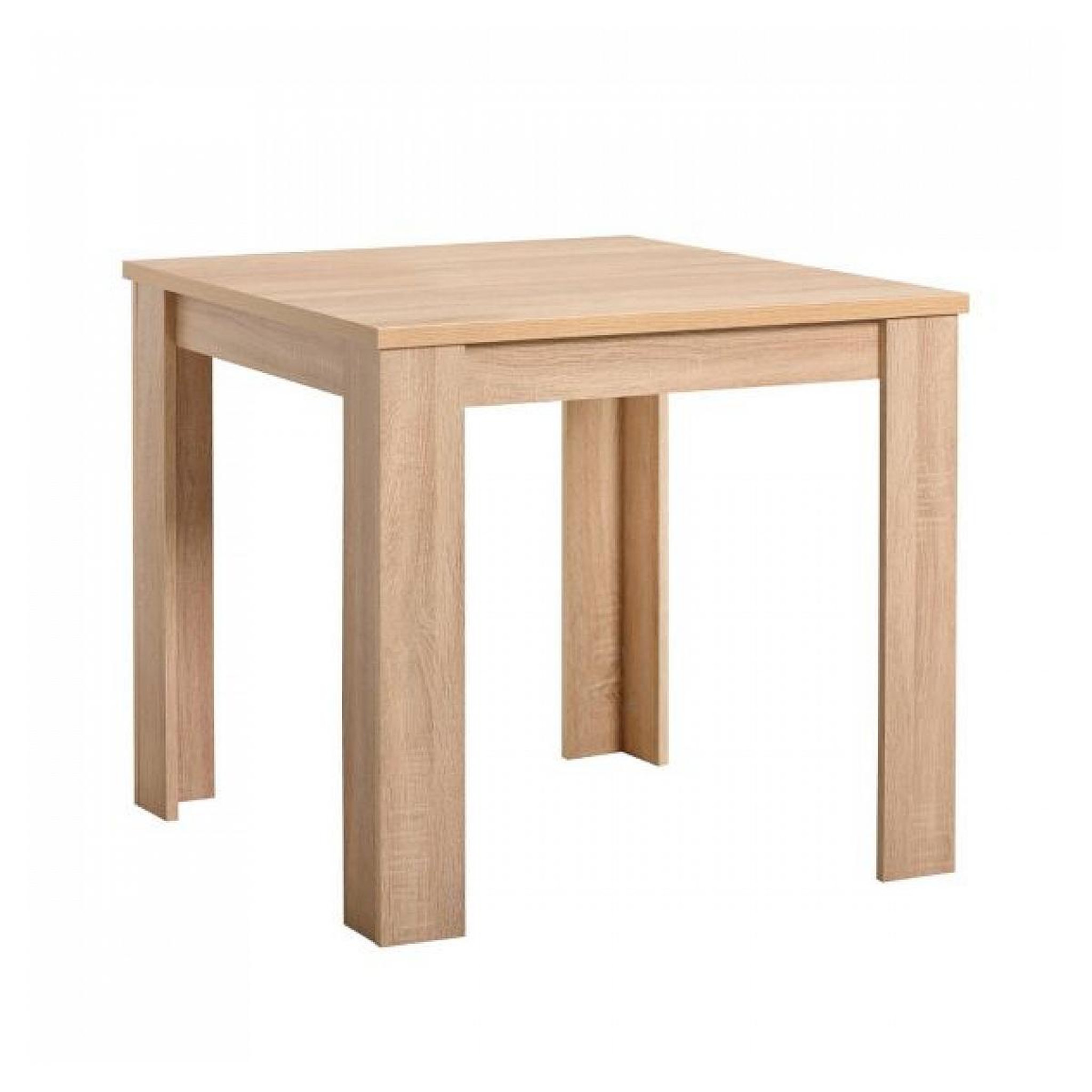 Voir la diapositive 3 : HomeStyle4U Table à Manger en Chêne 80x80 cm pour 4 Personnes - Design Moderne et Compact