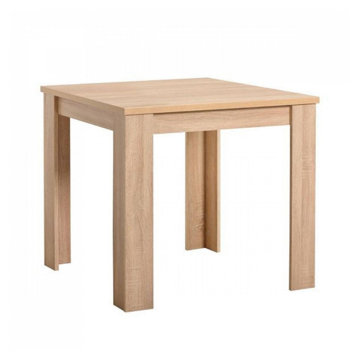 HomeStyle4U Table à Manger en Chêne 80x80 cm pour 4 Personnes - Design Moderne et Compact