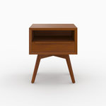Rendez vous déco Table de chevet  en bois de teck, 1 niche et 1 tiroir-Waya