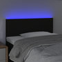 Voir la diapositive 3 : VIDAXL Tete de lit a LED Noir 90x5x78/88 cm Tissu