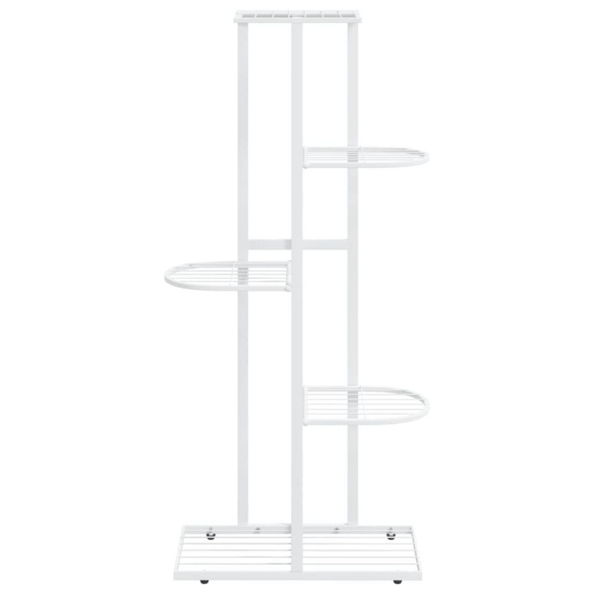 VIDAXL Support pour plantes 5 niveaux 43x22x98 cm Blanc Metal