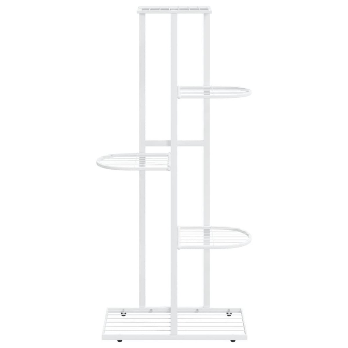 VIDAXL Support pour plantes 5 niveaux 43x22x98 cm Blanc Metal