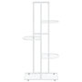 Voir la diapositive 3 : VIDAXL Support pour plantes 5 niveaux 43x22x98 cm Blanc Metal
