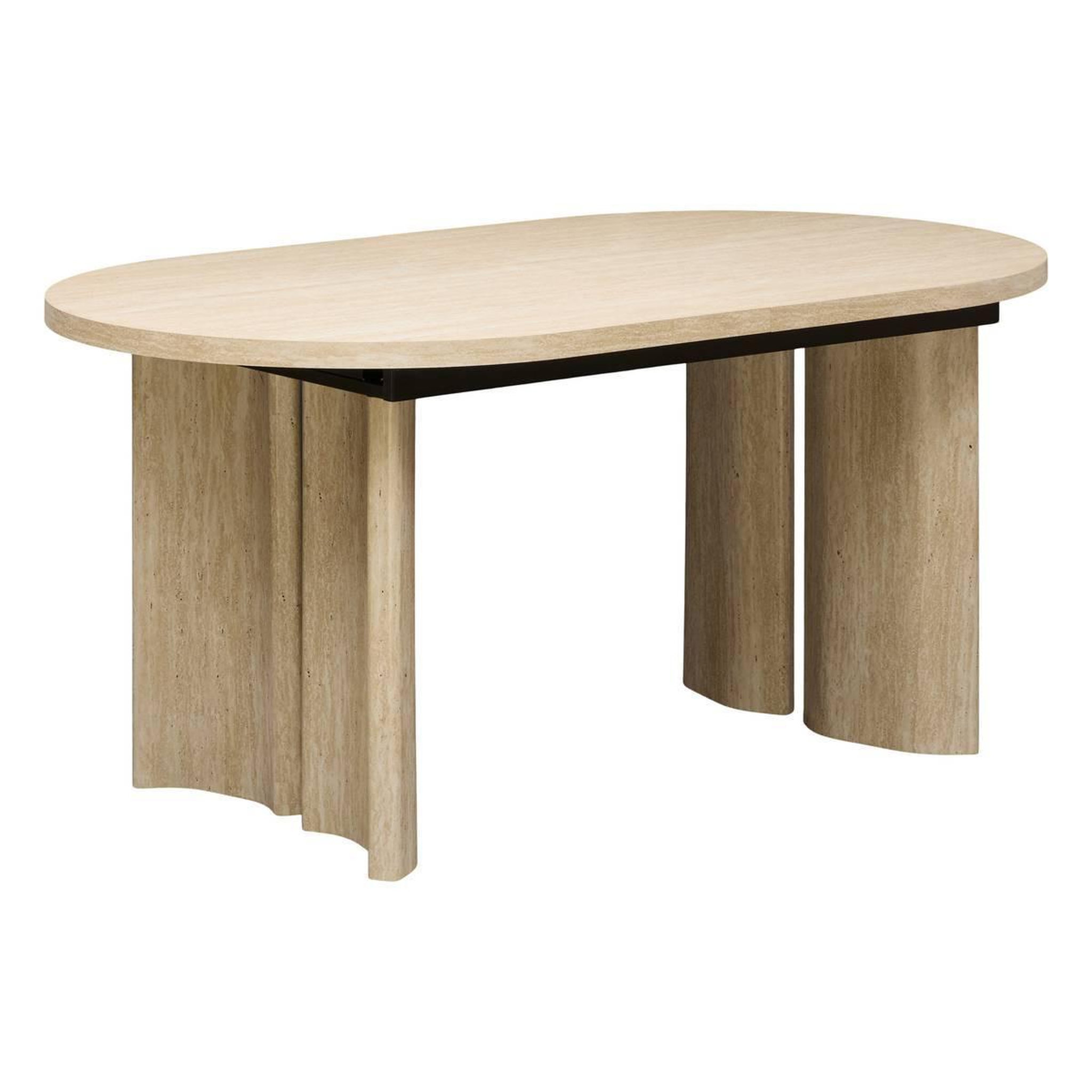 ATMOSPHERA Table à manger extensible  tino  160-210cm beige