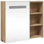 Voir la diapositive 4 : VIDAXL Armoire de salle de bain a miroir avec LED chene 60x13x52 cm