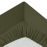 ATMOSPHERA Drap Housse  Intérieur  160x200cm Kaki