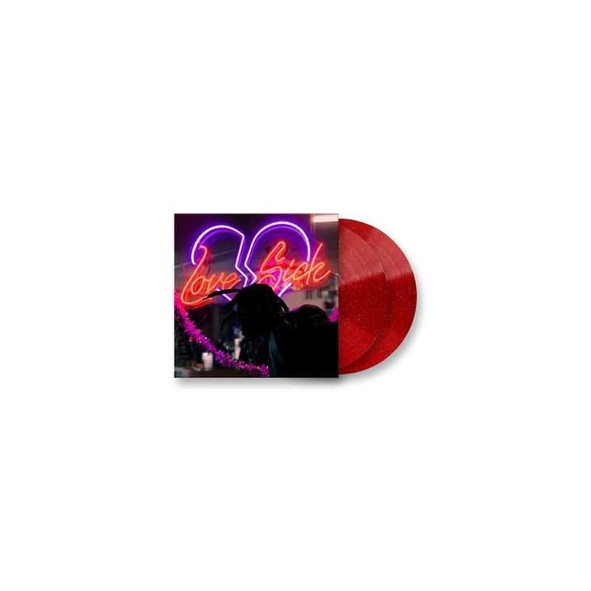 Vinyle 2lp édition deluxe love sick – vinyle rouge pailleté translucide gatefold avec poster 24x24
