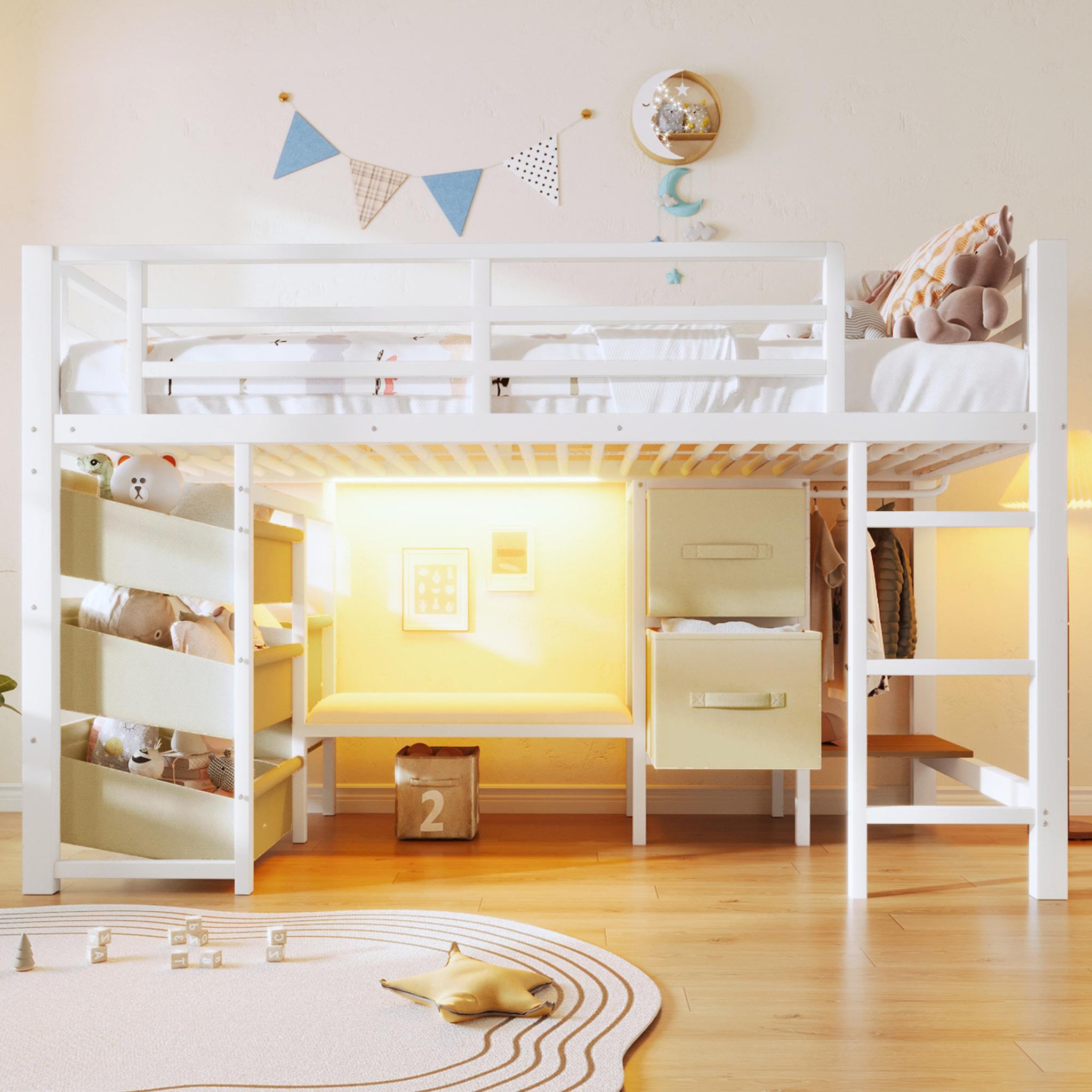 Voir la diapositive 2 : MERAX Lit mezzanine enfant