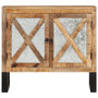 Voir la diapositive 3 : VIDAXL Buffet 80x30x71 cm bois de manguier brut massif et metal