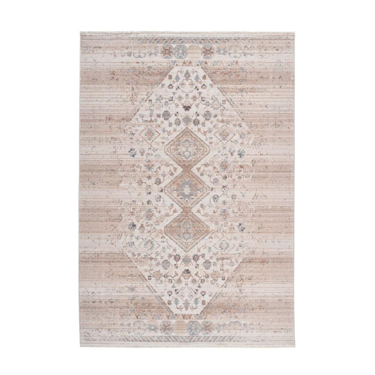 Paris Prix Tapis Vintage à Poils Courts  Baroque XI  Beige