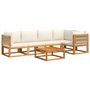 Voir la diapositive 2 : VIDAXL Salon de jardin avec coussins 6 pcs bois d'acacia solide
