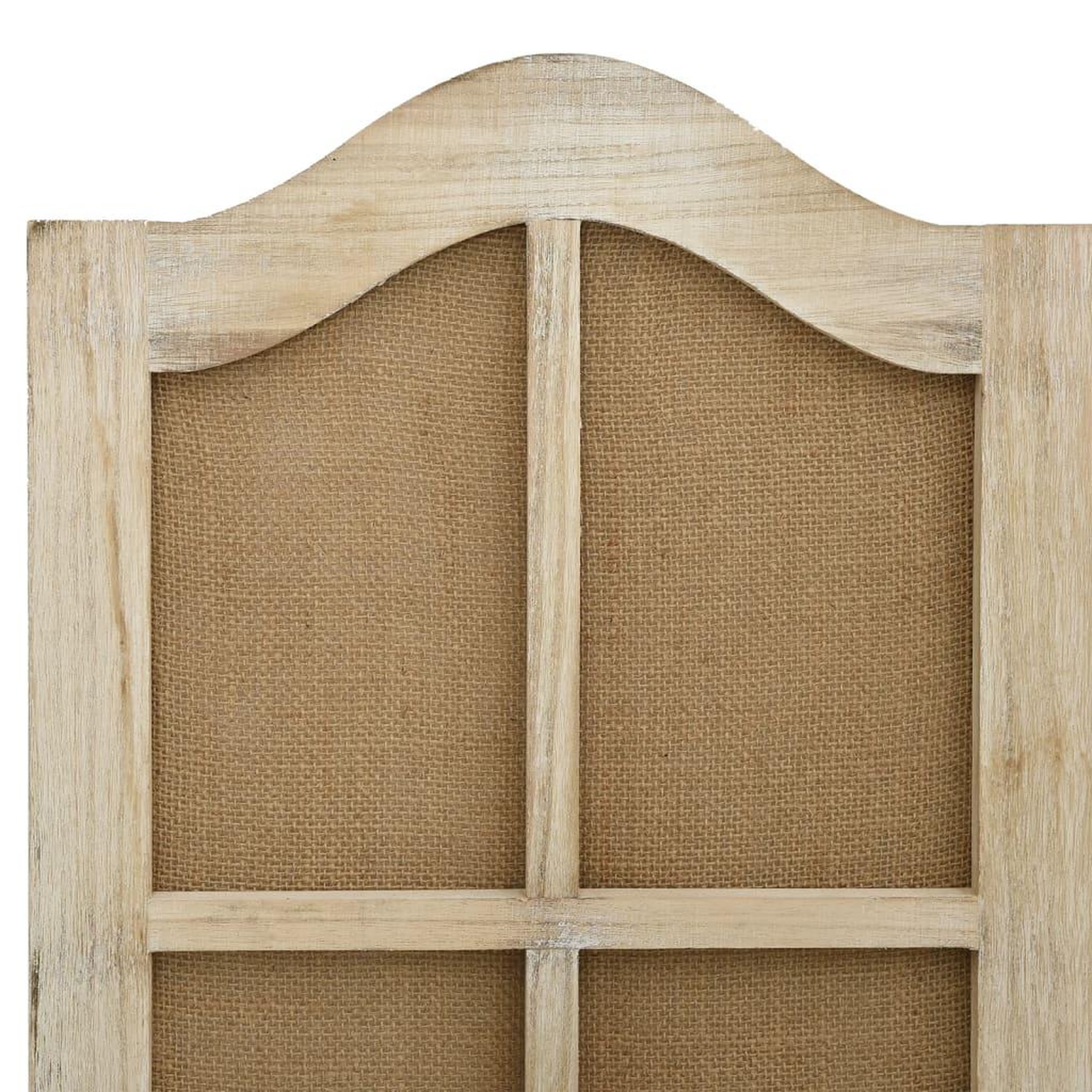 Voir la diapositive 5 : VIDAXL Cloison de separation 6 panneaux Marron 214x165 cm Tissu