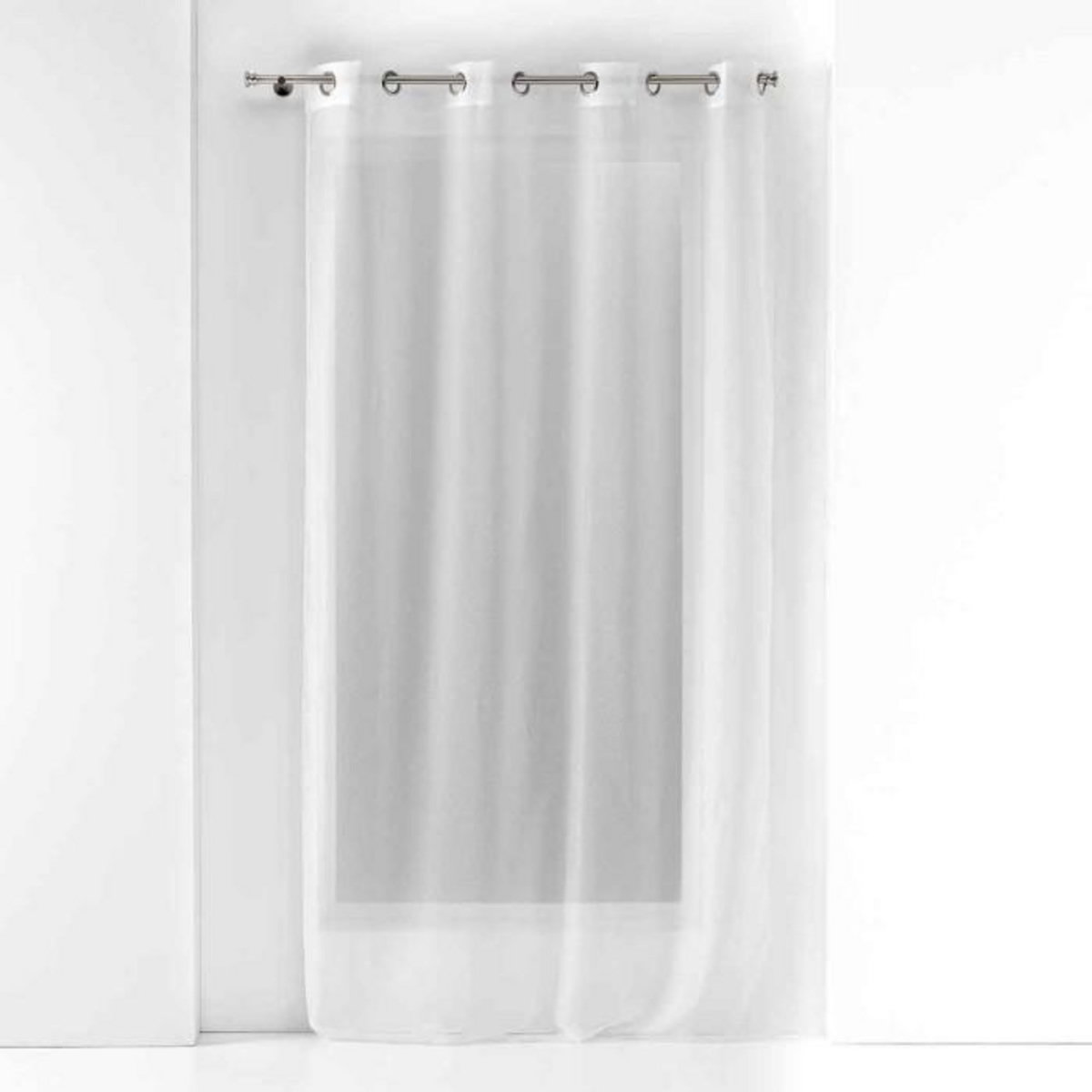 Paris Prix Rideau Voilage à Œillets  Perlina  140x280cm Blanc