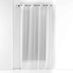 Paris Prix Rideau Voilage à Œillets  Perlina  140x280cm Blanc