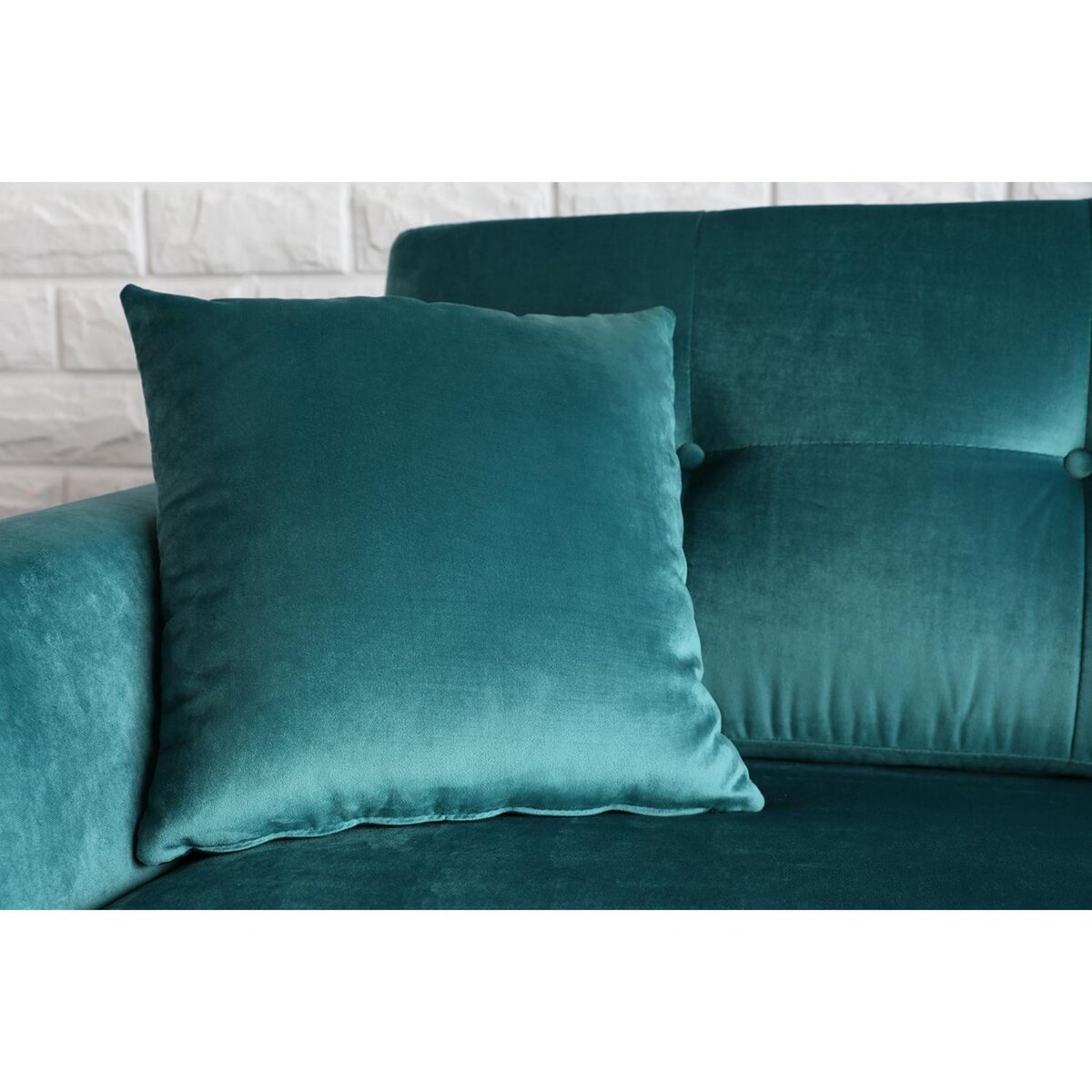 CONCEPT USINE Canapé 3 places en velours vert HOGA