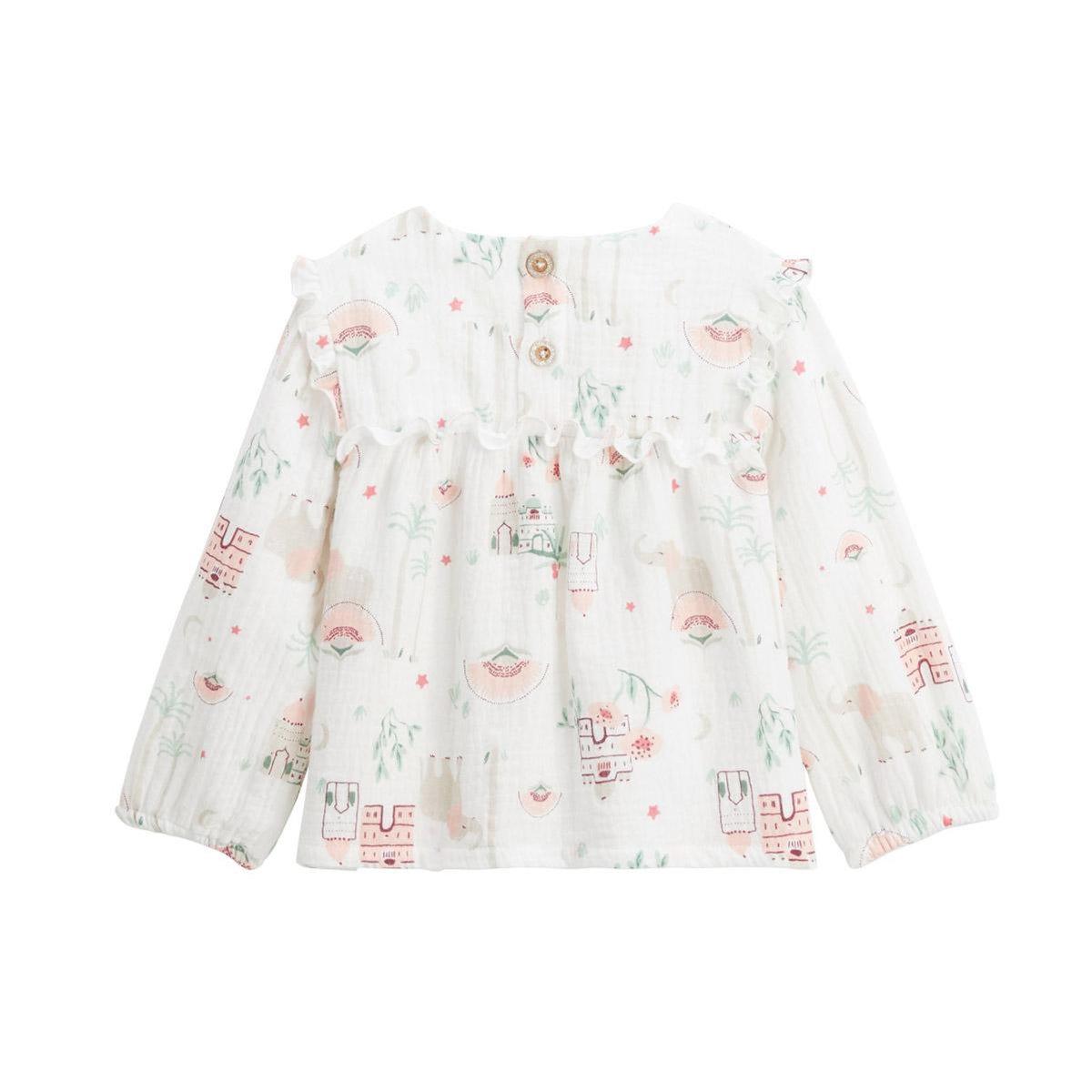 Petit Béguin Blouse enfant en gaze de coton Arya