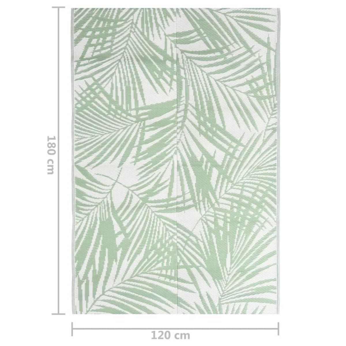 VIDAXL Tapis d'exterieur Vert 120x180 cm PP
