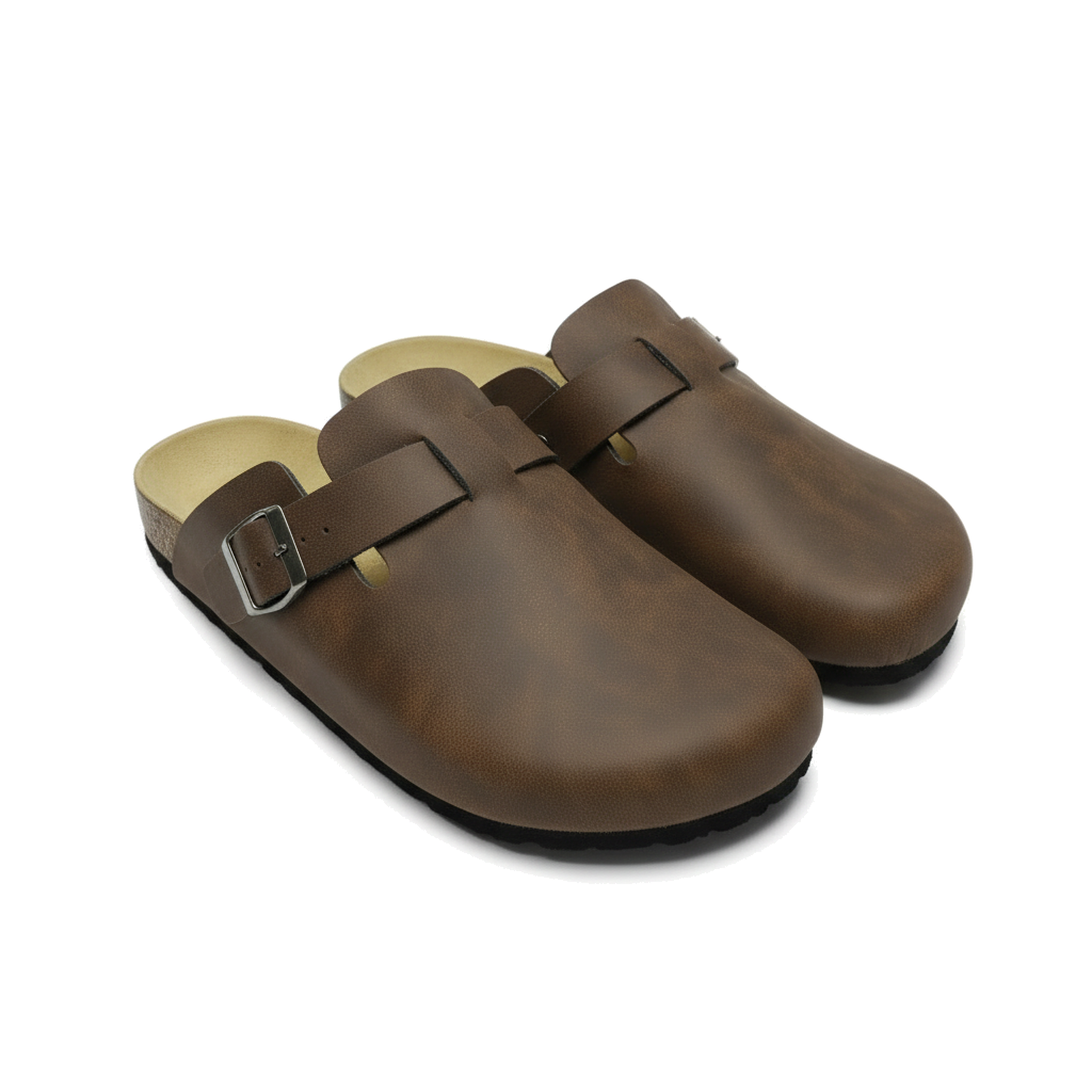 Voir la diapositive 3 : OZABI Ozabi sabots homme cuir synthétique boucle ajustable semelle liège