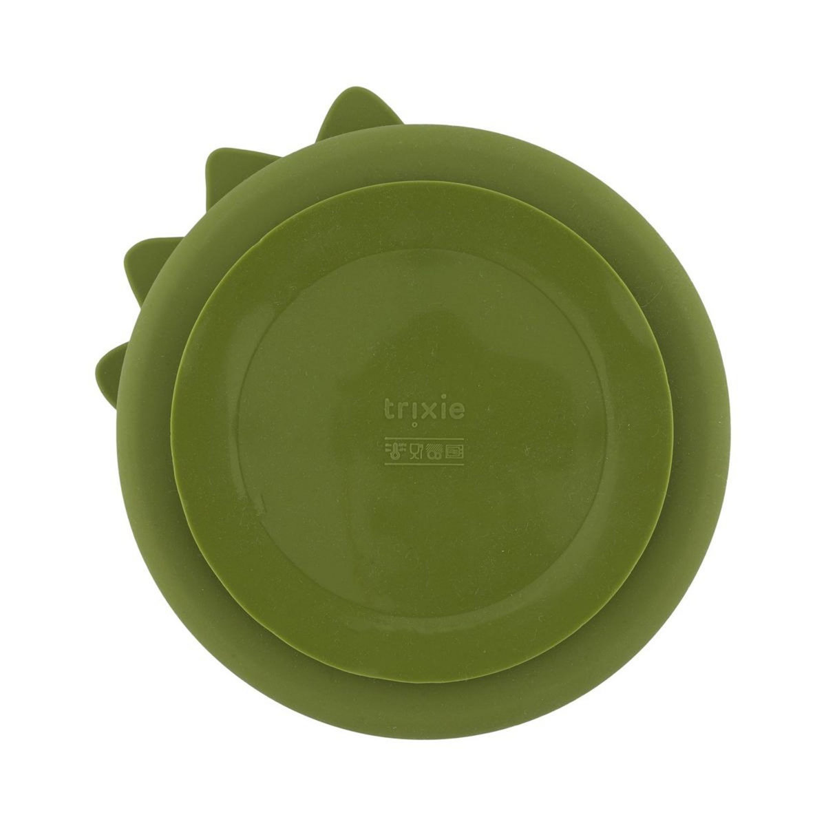 Trixie Assiette avec ventouse en silicone et compartiments - Mr. Dino
