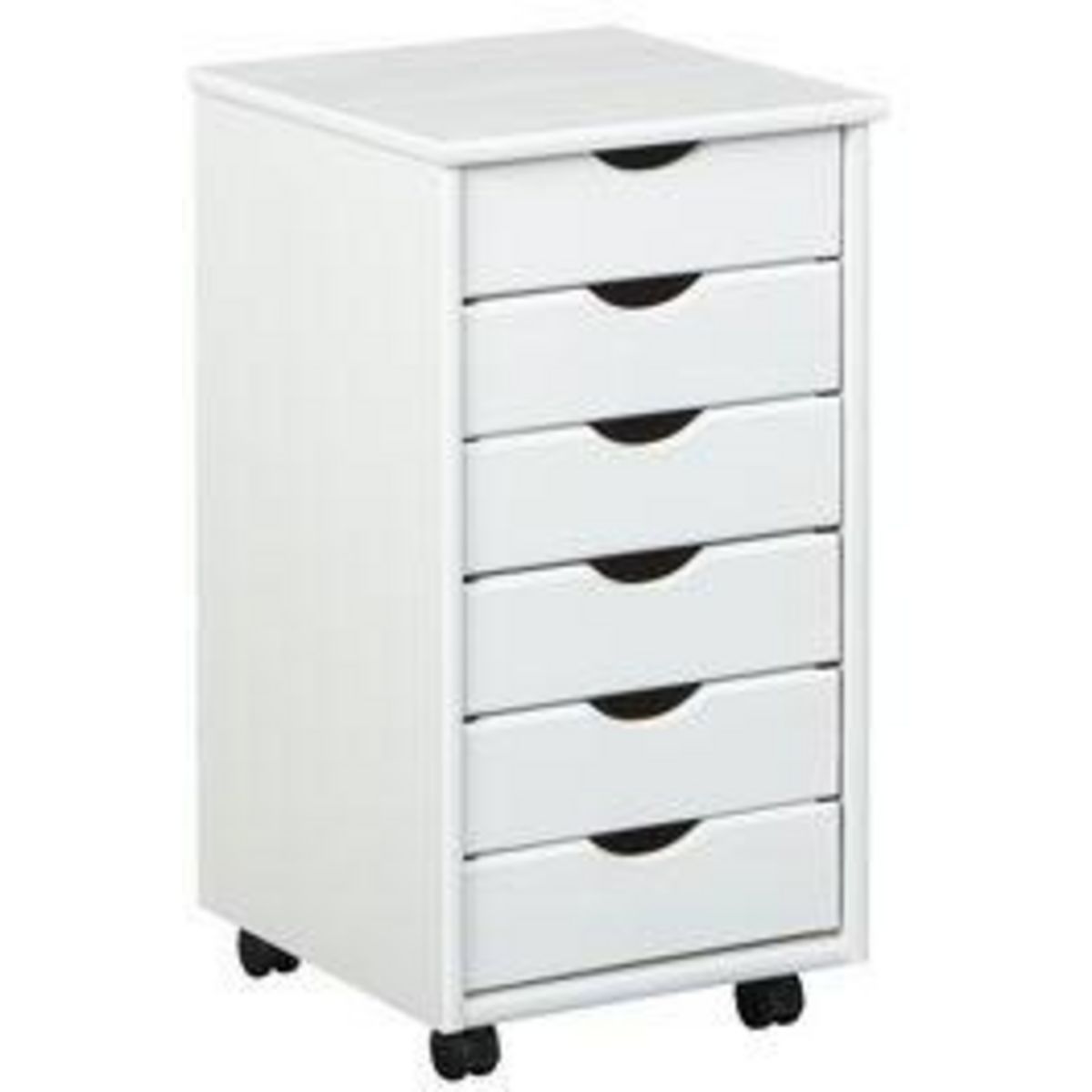 Caisson de bureau en bois massif sur roulettes 6 tiroirs ULLI