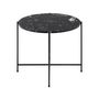 Voir la diapositive 3 : LISA DESIGN Ezaro - table basse ronde - 52 cm - plateau en marbre - pieds en acier