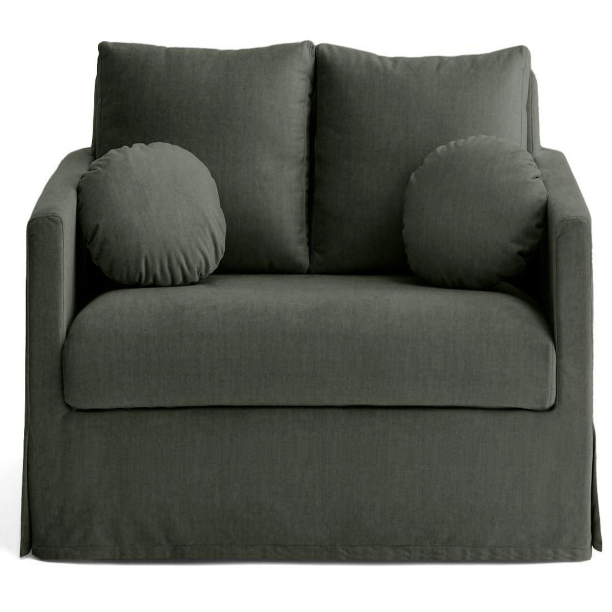 LISA DESIGN Serena - canapé droit déhoussable 2 places en velours