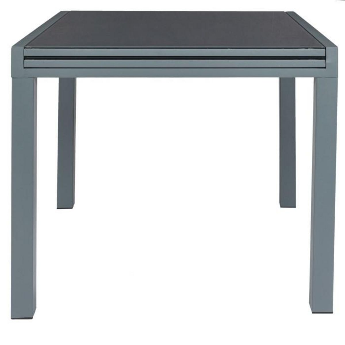 Paris Prix Table de Jardin Extensible  Haria  80-160cm Gris