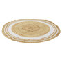 Voir la diapositive 3 : TOILINUX Tapis rond en Jute et coton