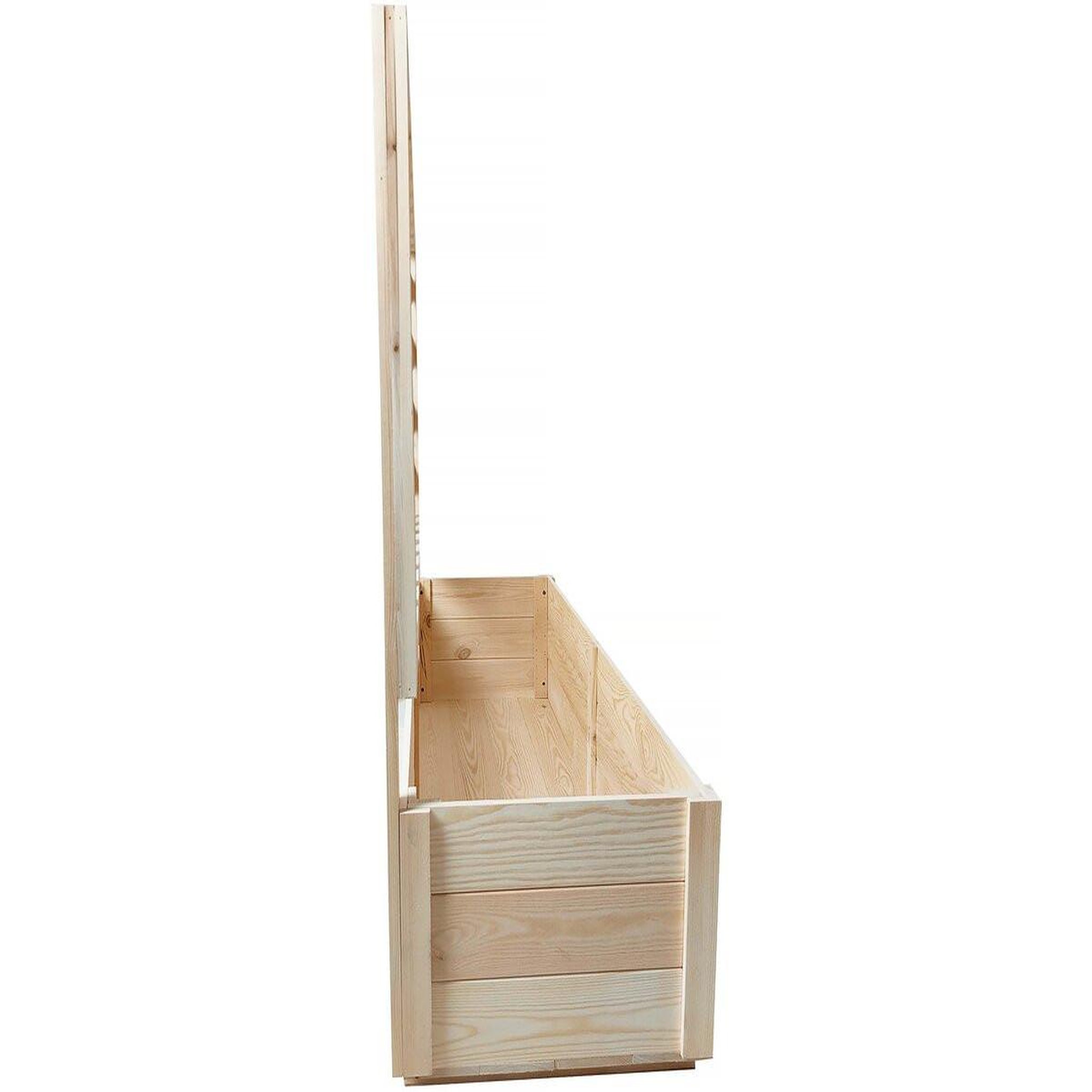 Voir la diapositive 4 : Habitat et Jardin Jardinière en bois  orpin  avec treillis - 98 x 34 x 104 cm