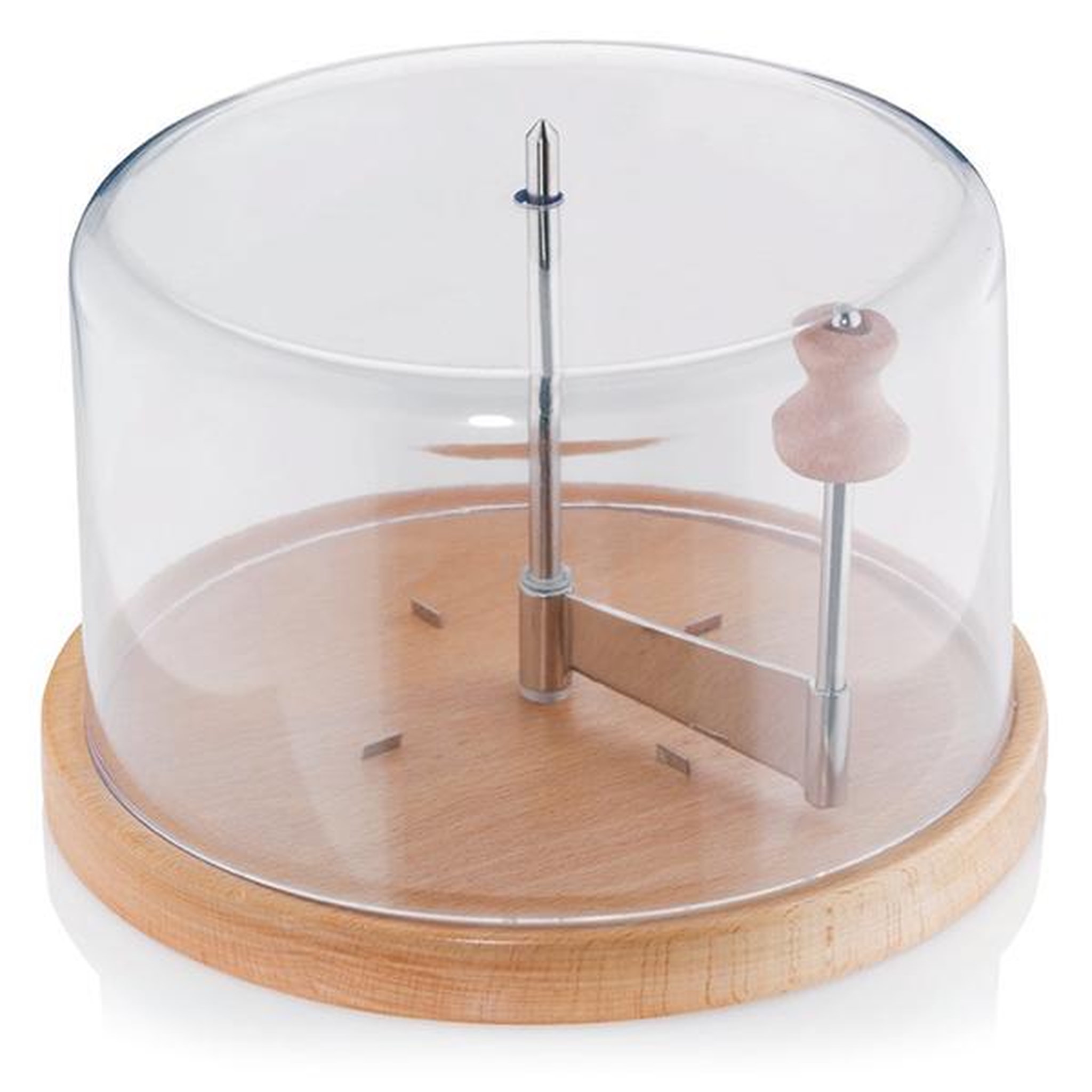 Kela line Rabot girolle à fromage en bois + cloche - 77080