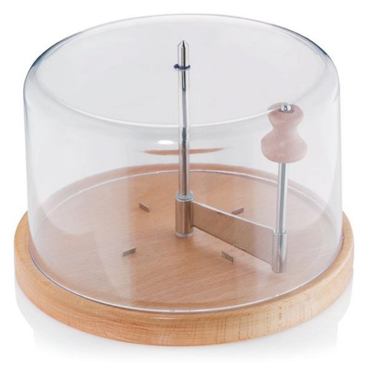 Kela line Rabot girolle à fromage en bois + cloche - 77080