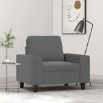 VIDAXL Fauteuil Gris fonce 60 cm Tissu
