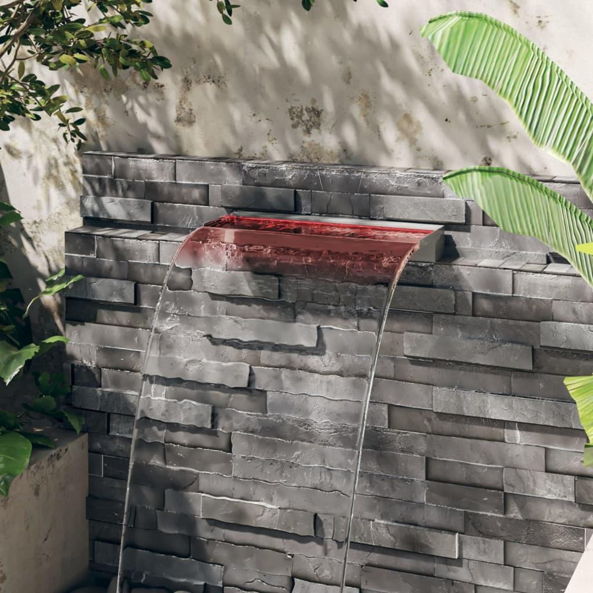 VIDAXL Deversoir pour cascade avec LED RVB Inox 60 cm