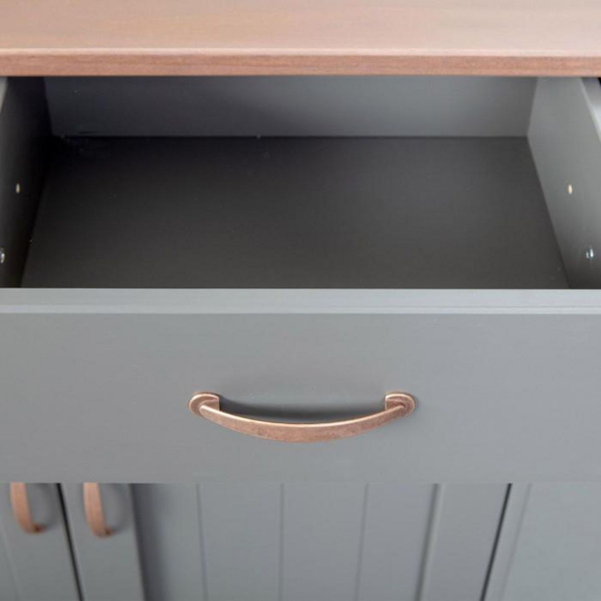 Paris Prix Buffet 2 Portes & 2 Tiroirs  Zernan  90cm Gris