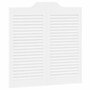 Voir la diapositive 4 : VIDAXL Portes battantes a persiennes 2 paires blanc 80x80 cm