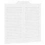 Voir la diapositive 4 : VIDAXL Portes battantes a persiennes 2 paires blanc 80x80 cm