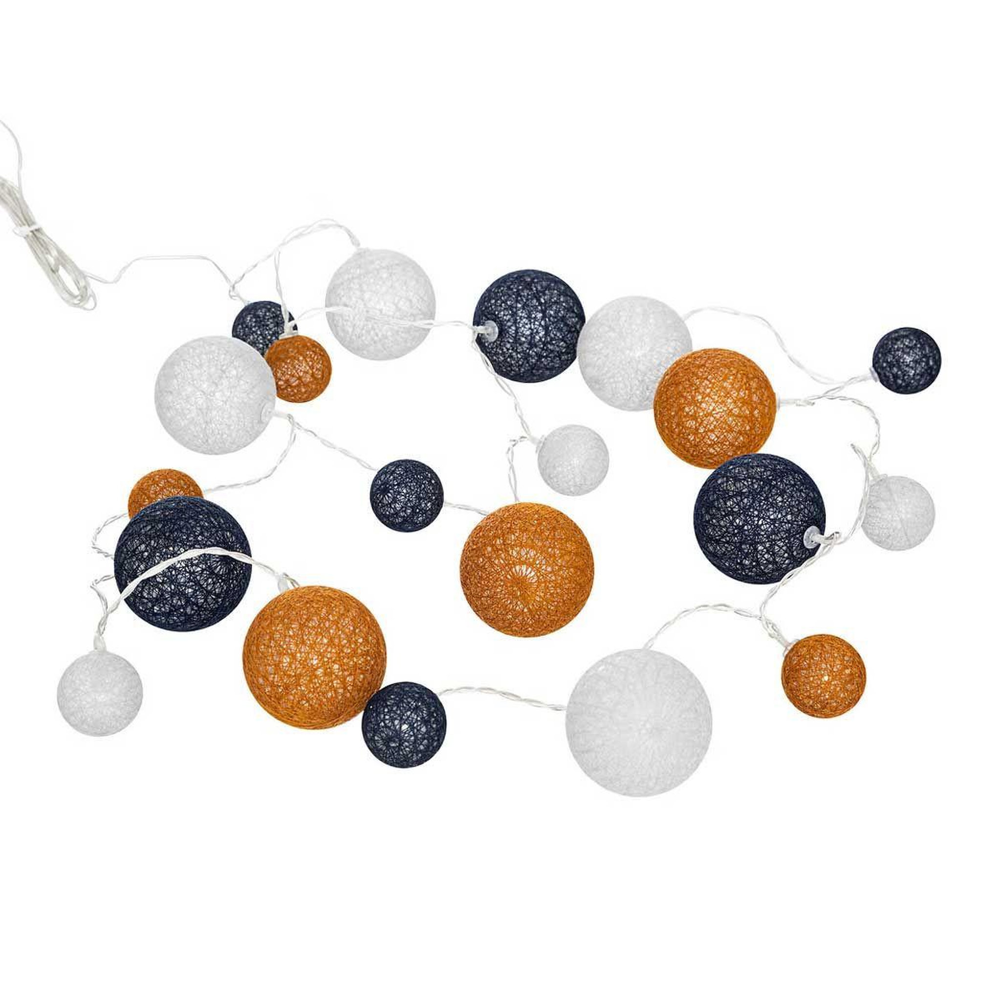 ATMOSPHERA Guirlande lumineuse 20 boules  led  340cm orange