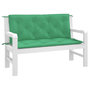 Voir la diapositive 3 : VIDAXL Coussins de banc jardin lot de 2 vert 120x50x7 cm tissu Oxford