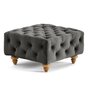 Voir la diapositive 5 : LISA DESIGN Walter - pouf chesterfield en velours - pieds bois