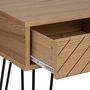 Voir la diapositive 3 : Paris Prix Console 2 Tiroirs Design  Naomi  110cm Beige
